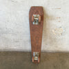 Vintage Homemade Coffin shaped Skateboard
