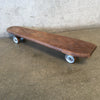 Vintage Homemade Coffin shaped Skateboard