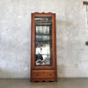 Display Cabinet with Four Glass Shelves & Mirror Back