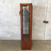 Display Cabinet with Four Glass Shelves & Mirror Back