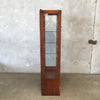 Display Cabinet with Four Glass Shelves & Mirror Back