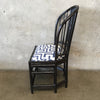 Vintage Bamboo Chair With Designer Fabric