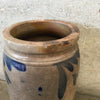 Antique Salt Glaze Stoneware Crock Cobalt Detail Product Image