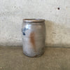 Antique Salt Glaze Stoneware Crock Cobalt Detail Product Image