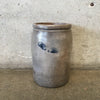 Antique Salt Glaze Stoneware Crock Cobalt Detail Product Image