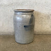 Antique Salt Glaze Stoneware Crock Cobalt Detail Product Image