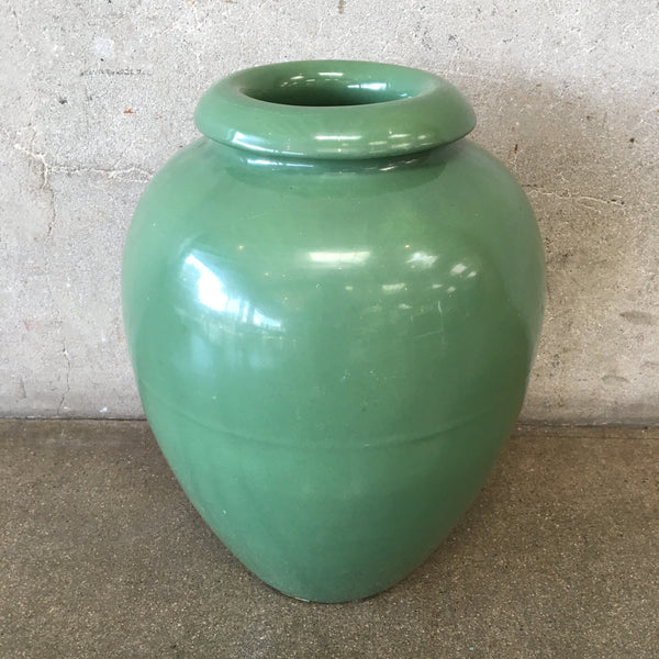 Bauer Pottery Los Angeles 16" Spruce Green Oil jar