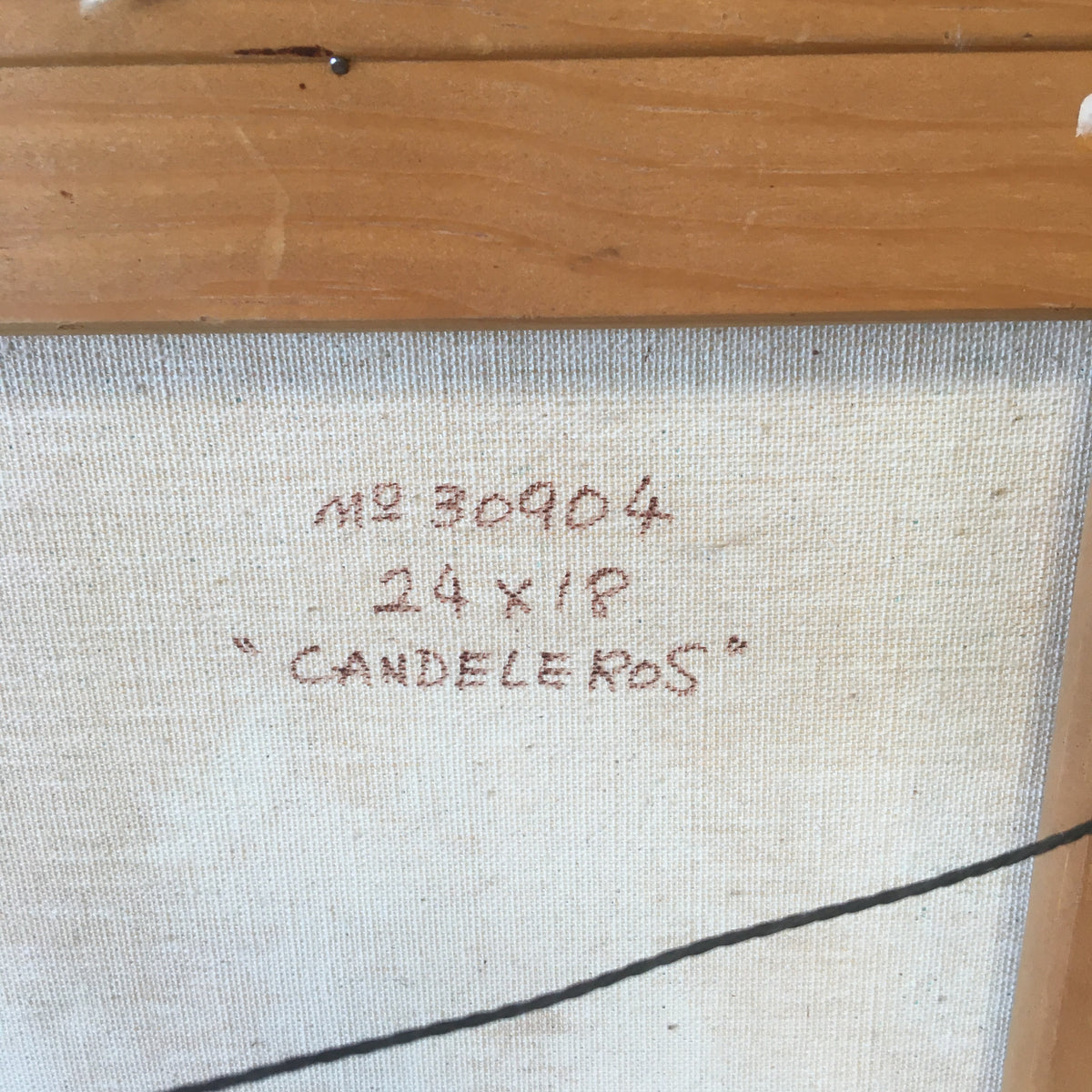 Signed "Candeleros" Oil Painting