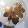 Vintage Hand Painted Iridescent Glass Light Fixture