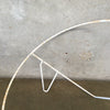 Mid Century Modern Metal Hoop Chair Frame