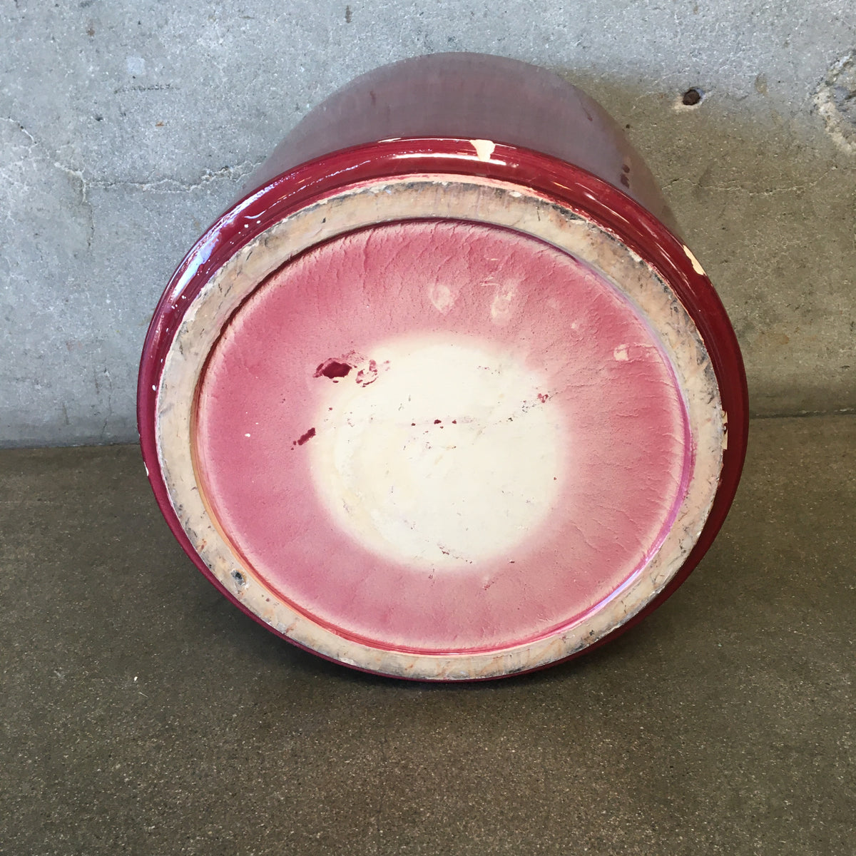 Vintage Gainey Burgundy Garden Pot