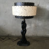 Pair of Modeline 1940's - 1950's Figural Lamps with Custom Shades