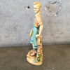 Pair of 1942 J.W Lidner Chalk Ware Figurines