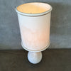 Mid Century Modern 1970s Volcanic Glaze Table Lamp with Original Shade