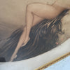 1920s Pencil Signed Louis Icart Etching of "Eve" with Paint Accents