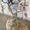 Vintage Brutalist Sculpture of a Tree House / Swing Signed