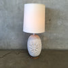1960's Volcanic Glaze Ceramic Lamp
