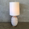 1960's Volcanic Glaze Ceramic Lamp