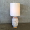 1960's Volcanic Glaze Ceramic Lamp
