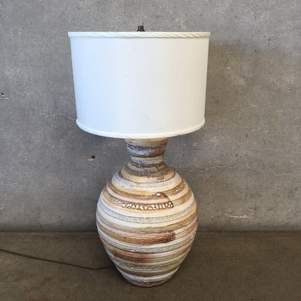 Mid Century Earth Tone Table Lamp