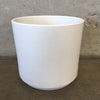 Mid Century Modern White Gainey Garden Pot