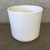 Mid Century Modern White Gainey Garden Pot