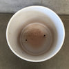 Mid Century Modern White Gainey Garden Pot