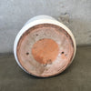Mid Century Modern White Gainey Garden Pot