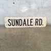 Vintage Sundale Rd. Porcelain Street Sign