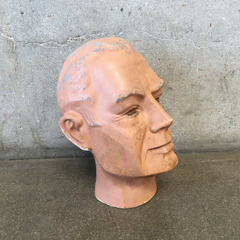 店舗用品 Old Head Mannequin. Vintage Mannequin Head