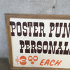Vintage 'Poster Puns' Wood Sign