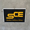 Vintage Porcelain 1960s Southern California Edison Co. Sign