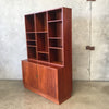 1960s Vintage Teak Dansk Buffet / Wall Unit with Tambour Doors