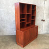 1960s Vintage Teak Dansk Buffet / Wall Unit with Tambour Doors