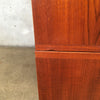 1960s Vintage Teak Dansk Buffet / Wall Unit with Tambour Doors