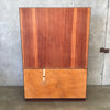 1960s Vintage Teak Dansk Buffet / Wall Unit with Tambour Doors
