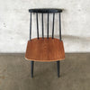Mid Century J77 Stickback Chair by Folke Palsson for FDB Mobler
