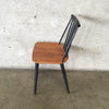 Mid Century J77 Stickback Chair by Folke Palsson for FDB Mobler