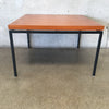 1960s Dutch Pastoe Coffee Table with Steel Frame Legs