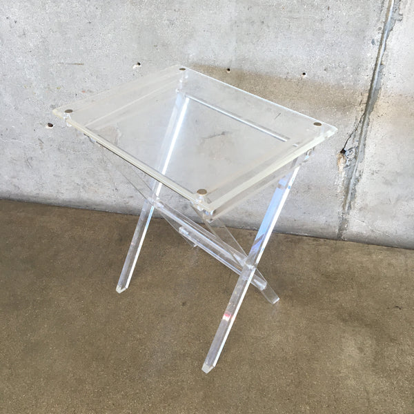 Vintage Acrylic Folding T.V. Tray