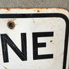 Vintage Metal "ONE WAY" Sign