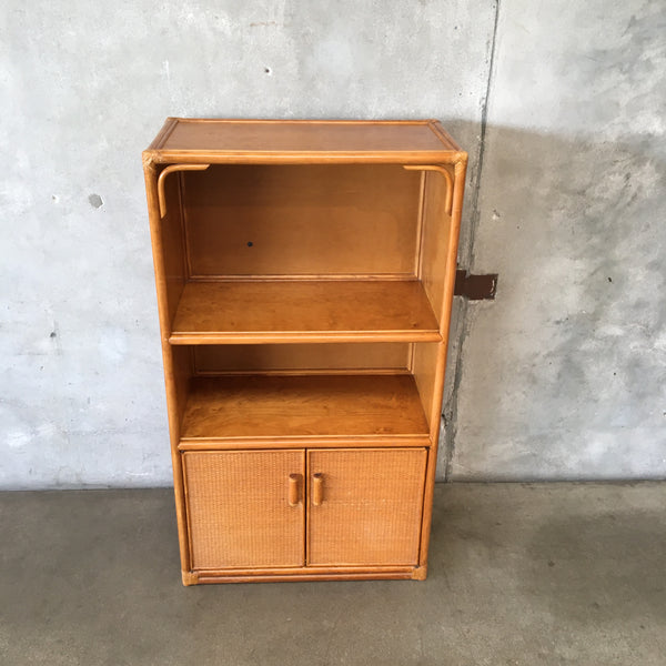 Mid Century Bamboo / Rattan With Woven Detail