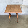 Antique Chinoiserie Bamboo Side Table