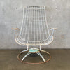 Mid Century Modern High Back Swivel Chair
