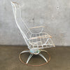 Mid Century Modern High Back Swivel Chair