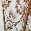 Vintage Italian Gilded Four Shelf Etagere with Tole Leaf Detail