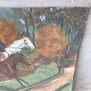 Antique Equestrian Scene Painting