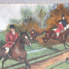 Antique Equestrian Scene Painting