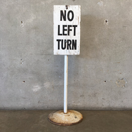 Hollywood Park Turf Club No Left Turn Sign