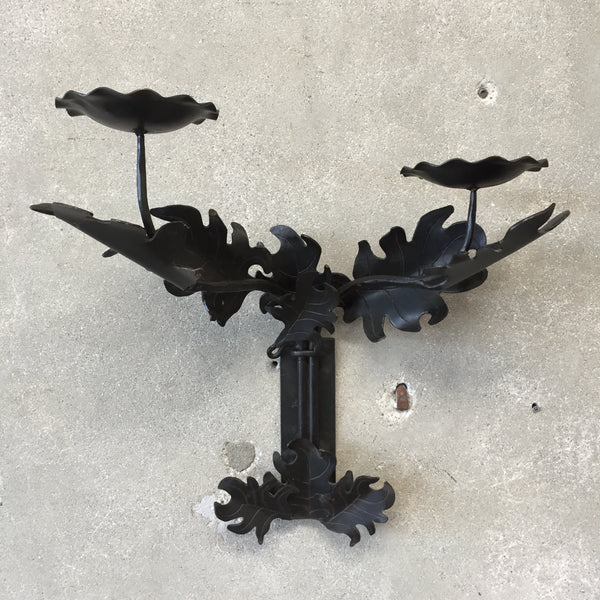 Vintage Spanish Style Wall Sconce Candelabra